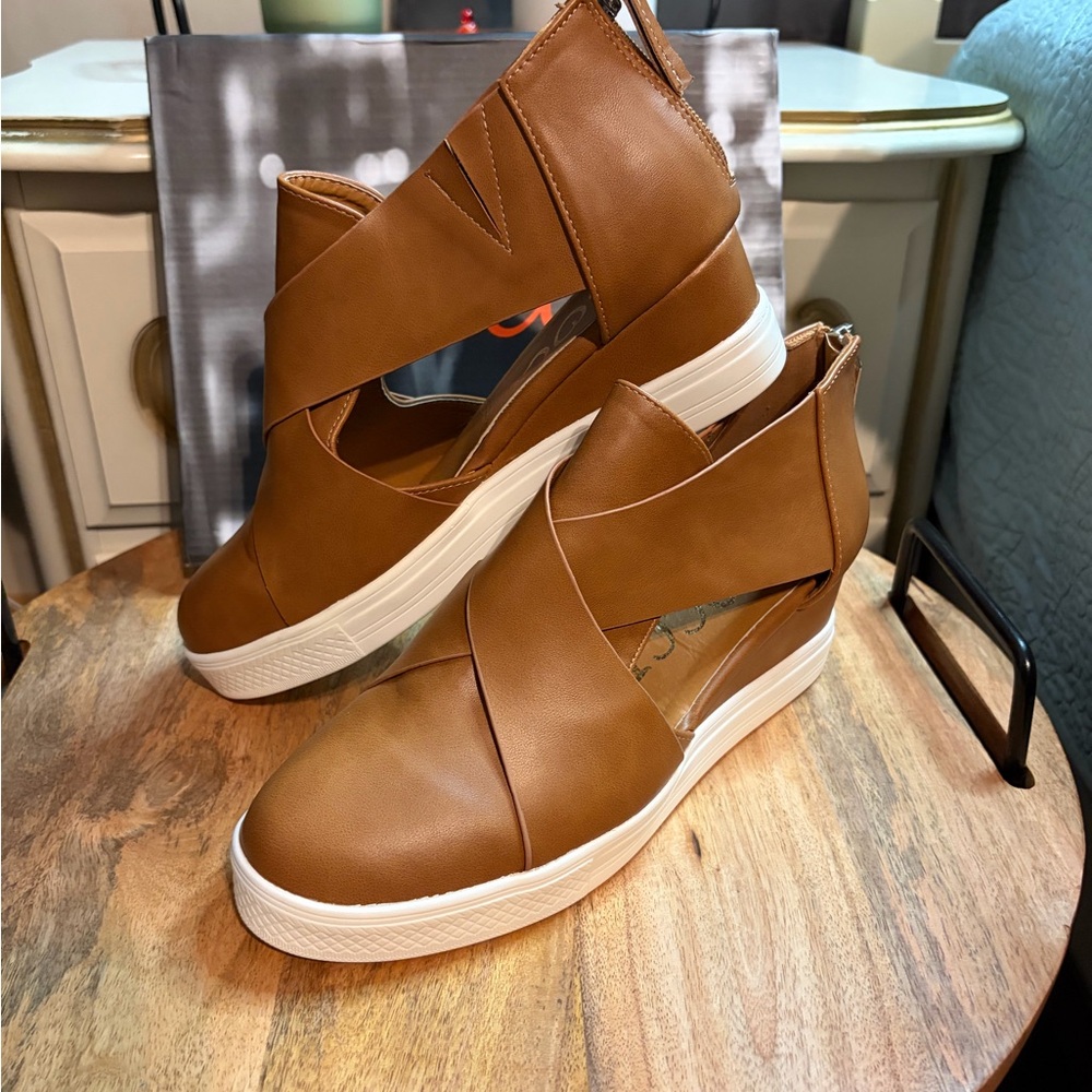 CCOCCI Brown Wedge Shoes